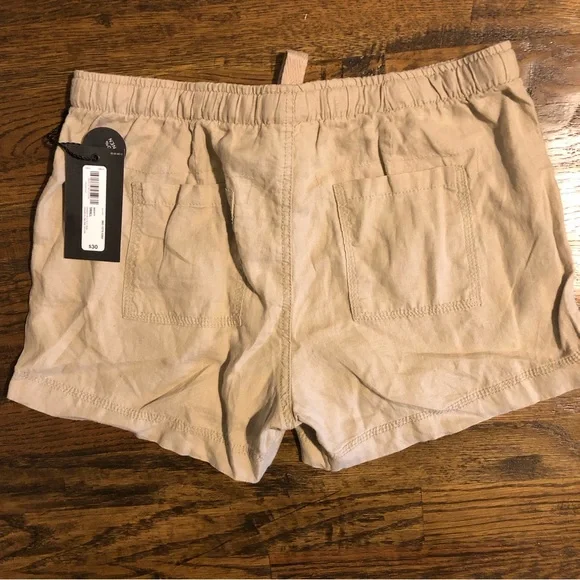 JCP Stylus Linen Khaki Shorts Size Small New - Picture 6 of 6